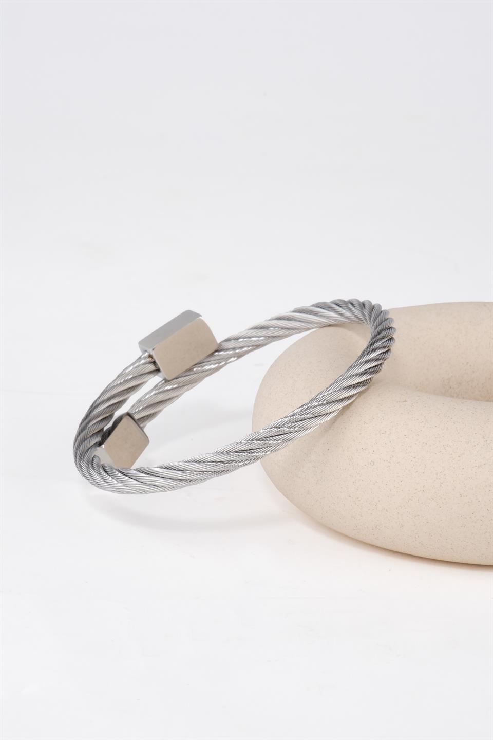 BENJAMIN SILVER SET OF 3 BRACELET  