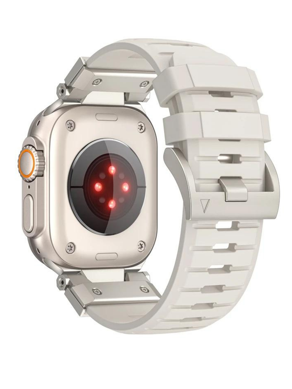 Apple Saat Kordonu Bej Ultra 2 49mm bant 42mm 44mm 45mm Correa bilezik için IWatch serisi 9 8 7 6 5 4 Se 3 2