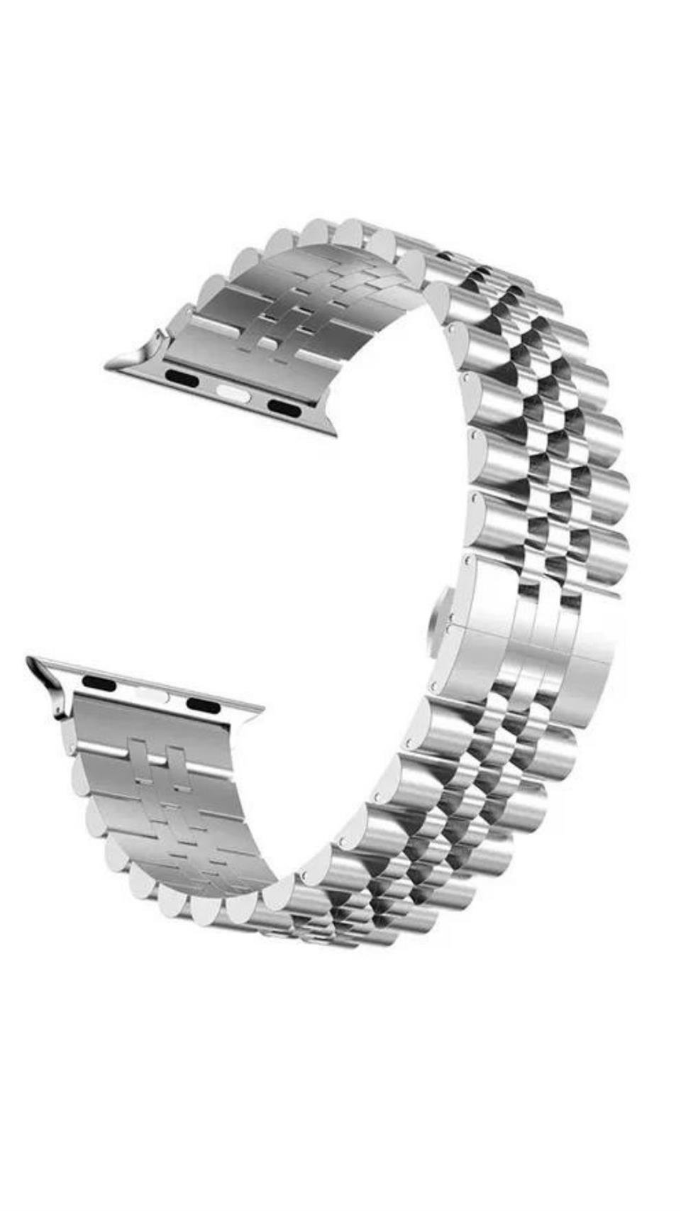 Apple Çelik Saat Kordonu Silver watch ultra 9 8 7 6 SE 5  49mm 45 mm 44 mm 42 mm