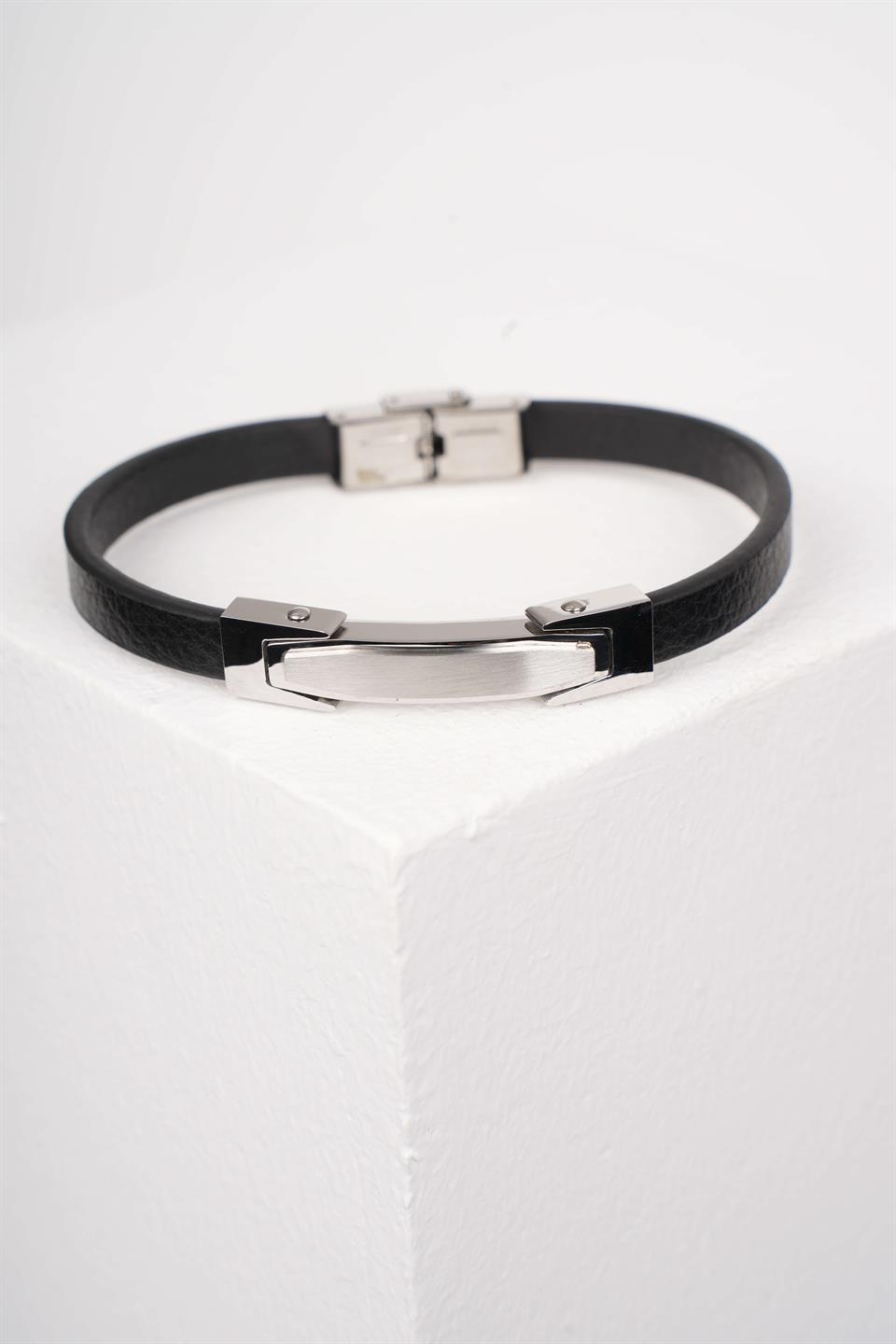 ARTEMIO SILVER DERİ BİLEKLİK