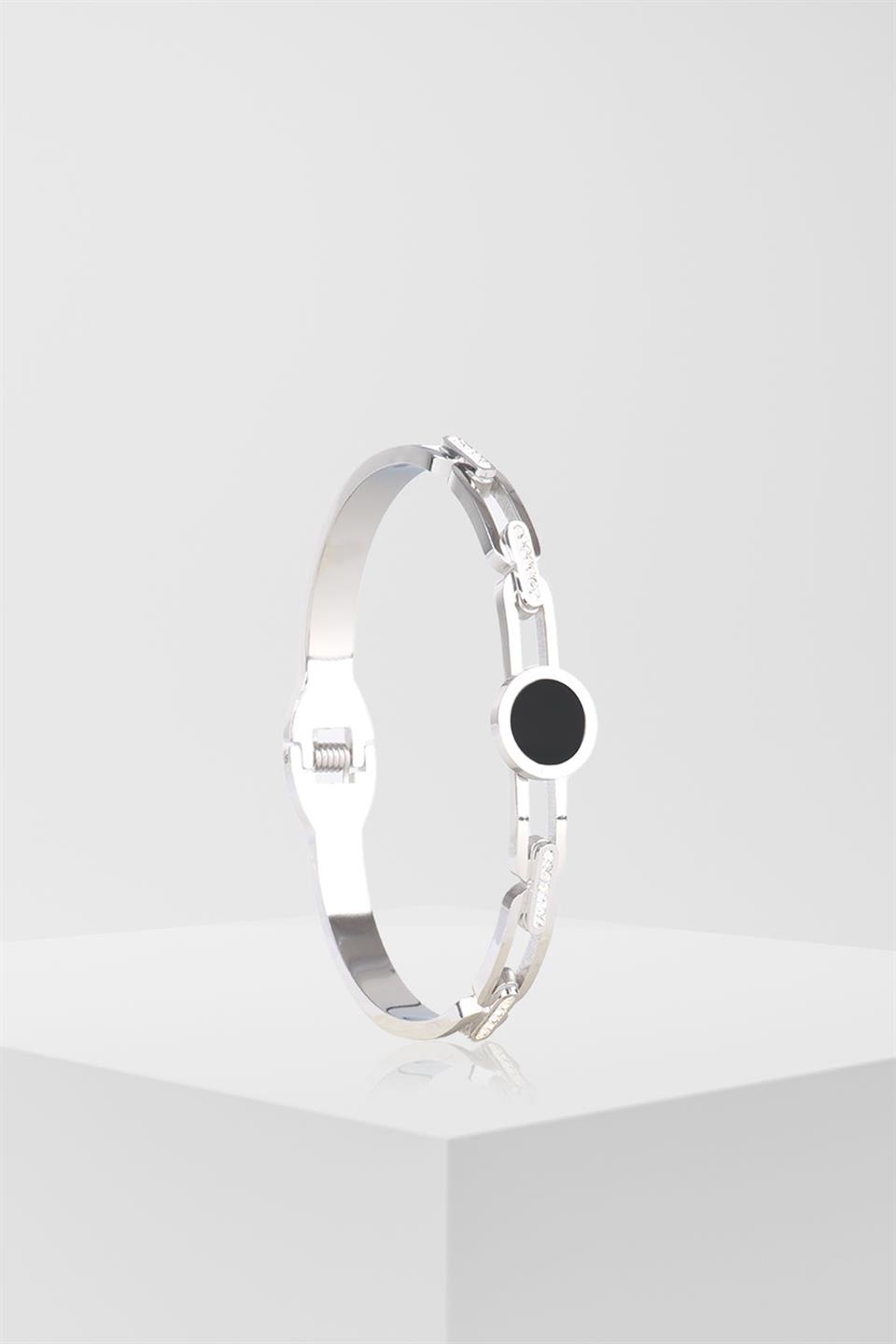 BELIZE SILVER  STEEL BRACELET