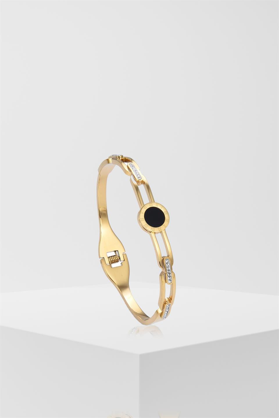 BELİZE  GOLD STEEL BRACELET