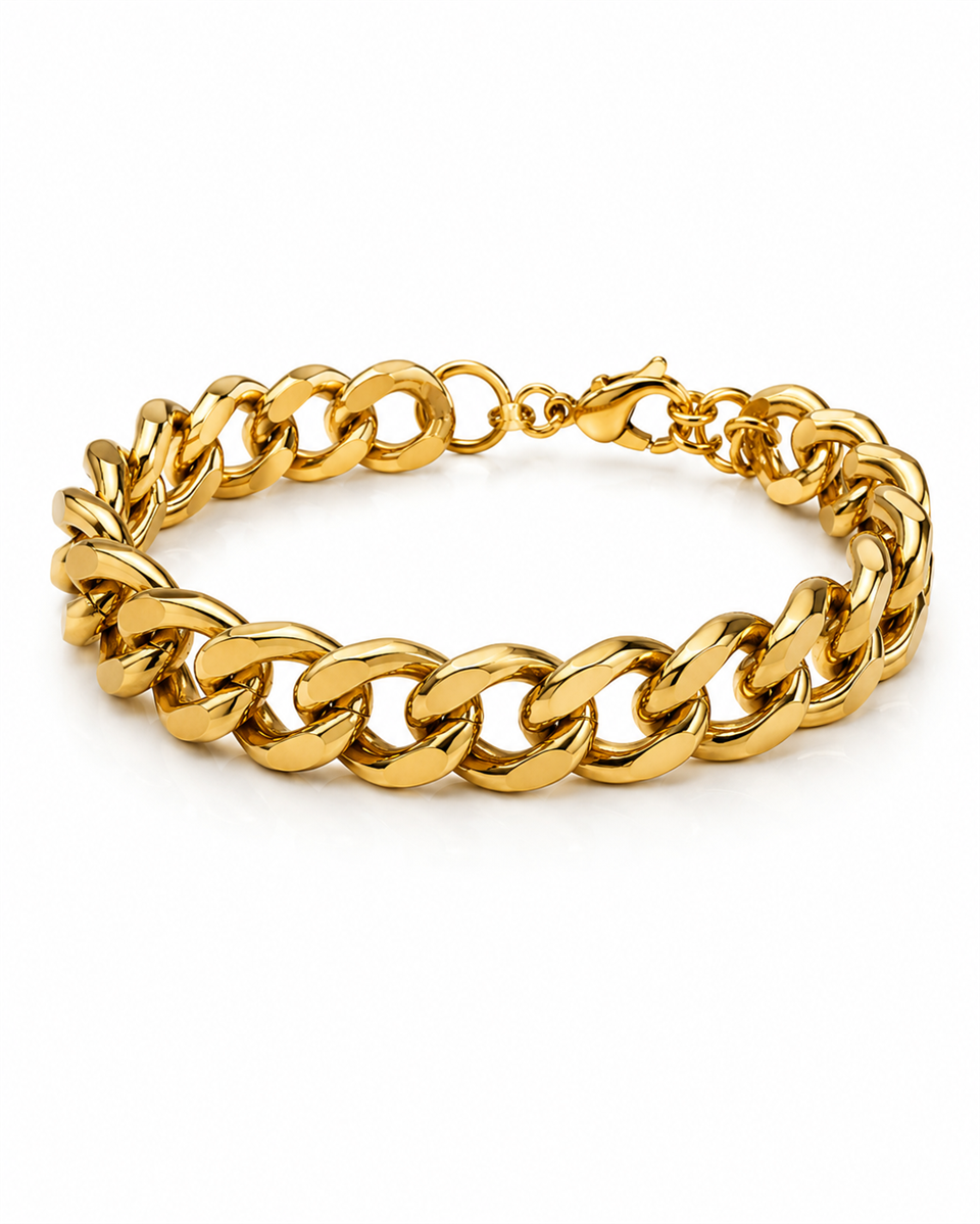 CHAIN BANGLE GOLD ÇELİK BİLEKLİK