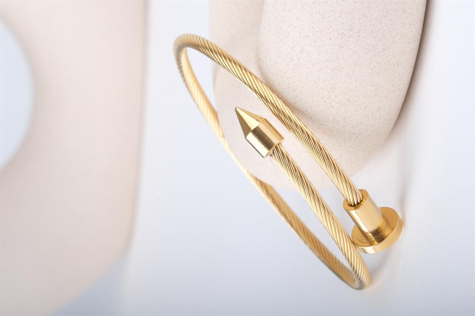 CHIODO GOLD   STEEL BRACELET 