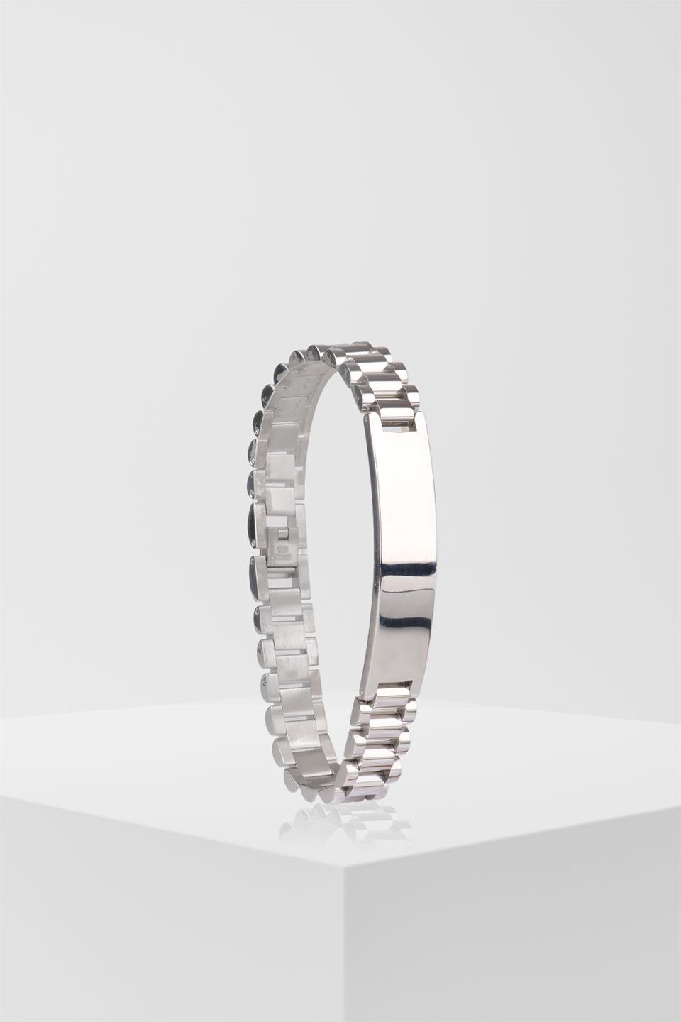 ELROY SILVER STEEL BRACELET 