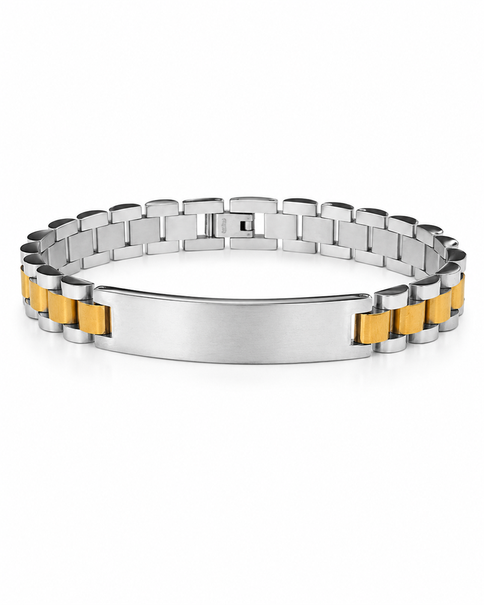 ELROY SILVER GOLD ÇELİK BİLEKLİK 