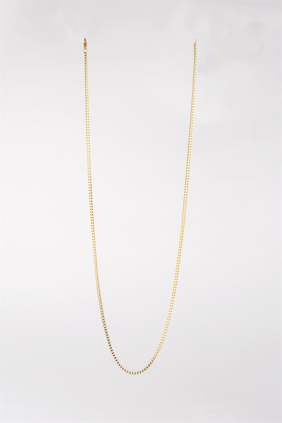 FIONA GOLD ÇELİK ZİNCİR KOLYE