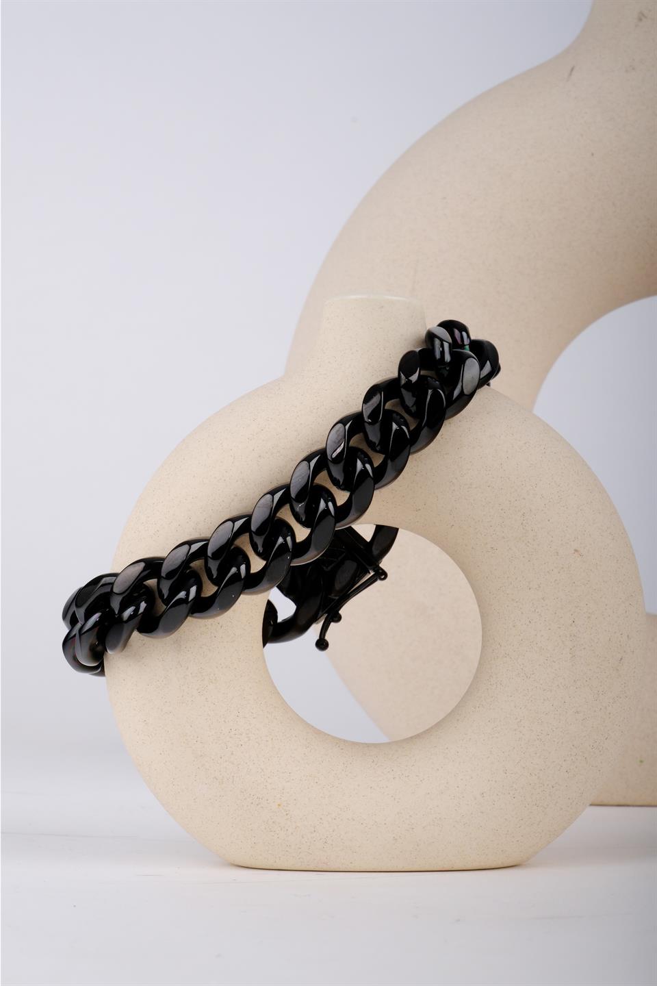 GERARDO BLACK STEEL BRACELET 