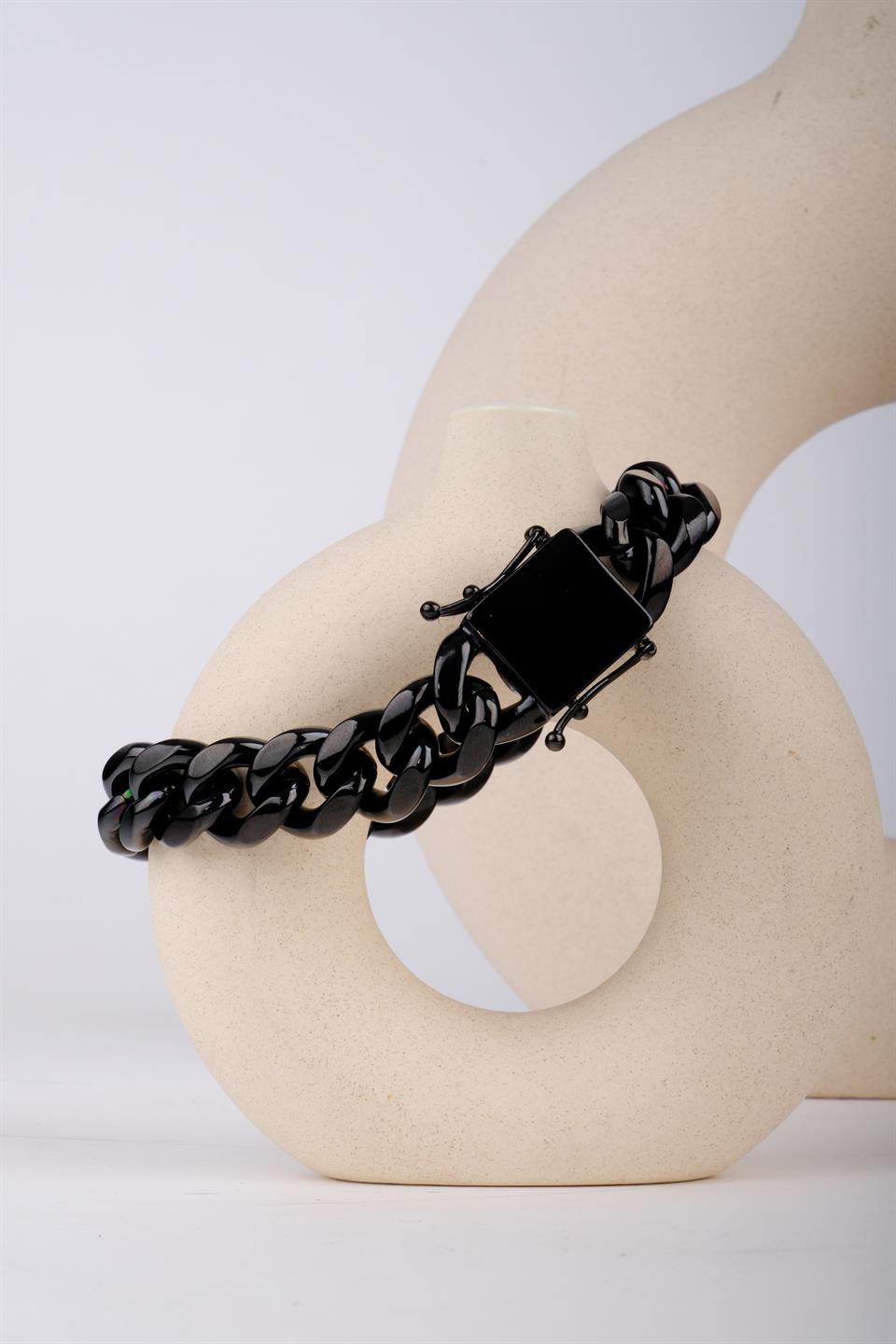 GERARDO BLACK STEEL BRACELET 