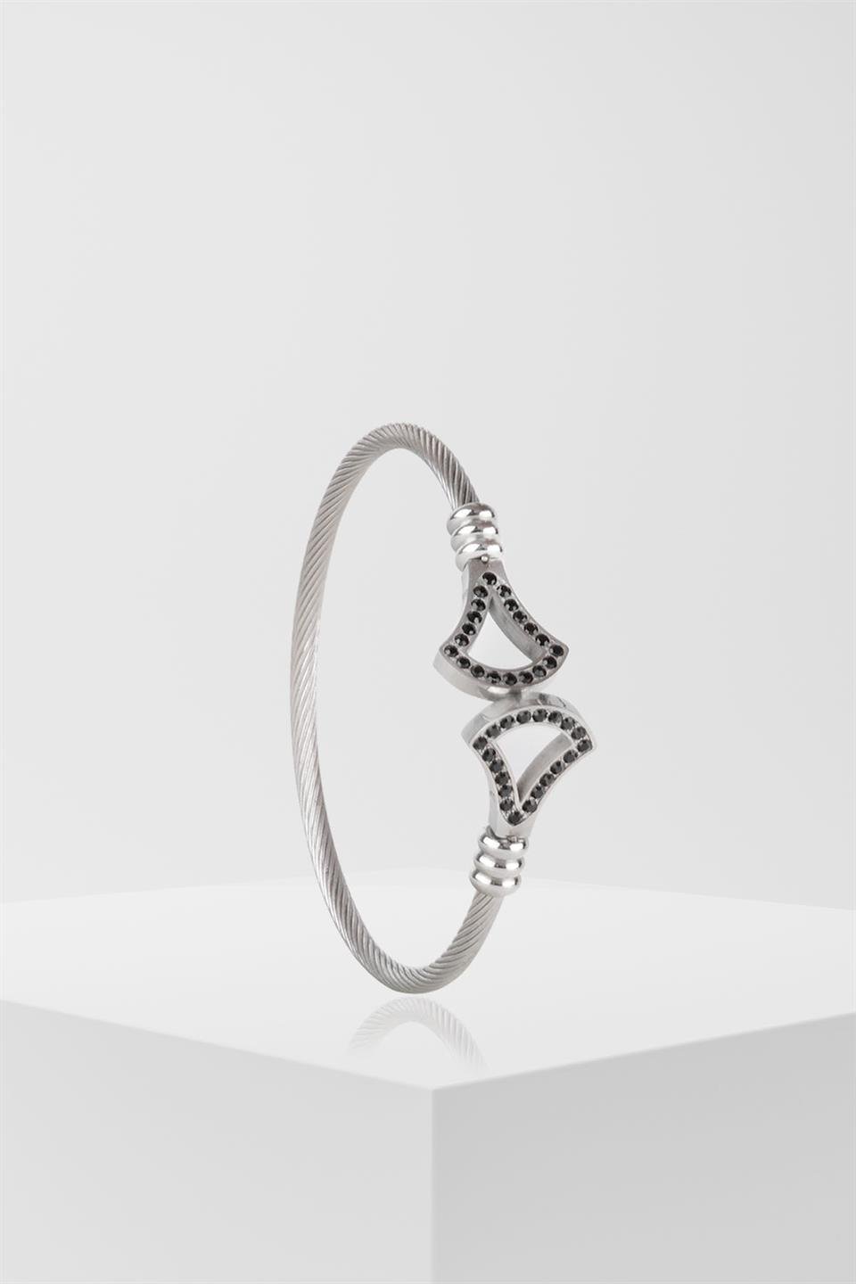 HERENA  SILVER   STEEL BRACELET 