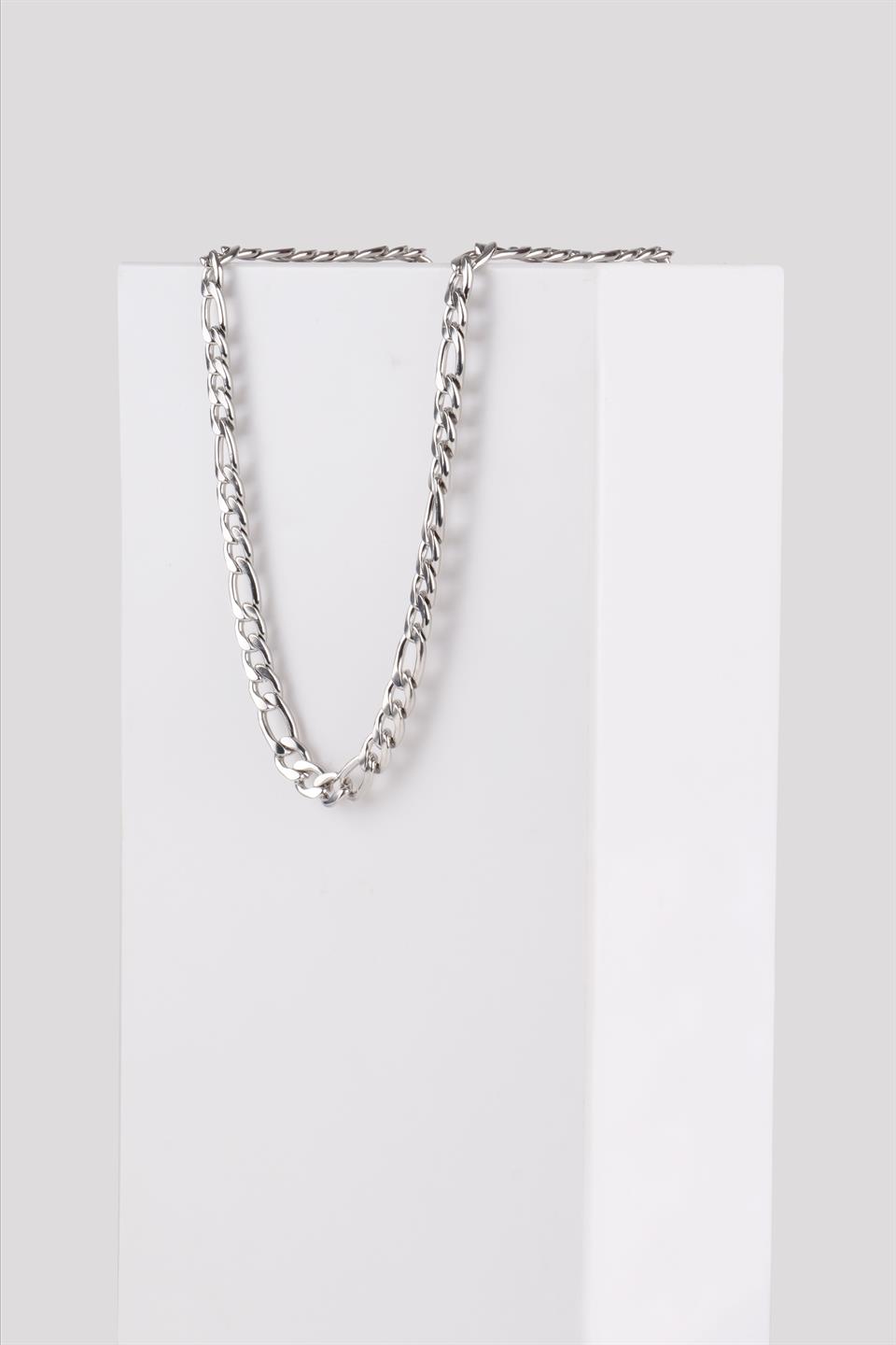 LUCE SILVER ÇELİK ZİNCİR KOLYE