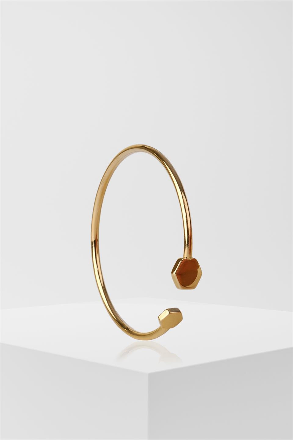 MYSTIC AURA GOLD STEEL BRACELET 