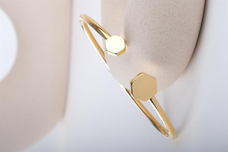 MYSTIC AURA GOLD STEEL BRACELET 