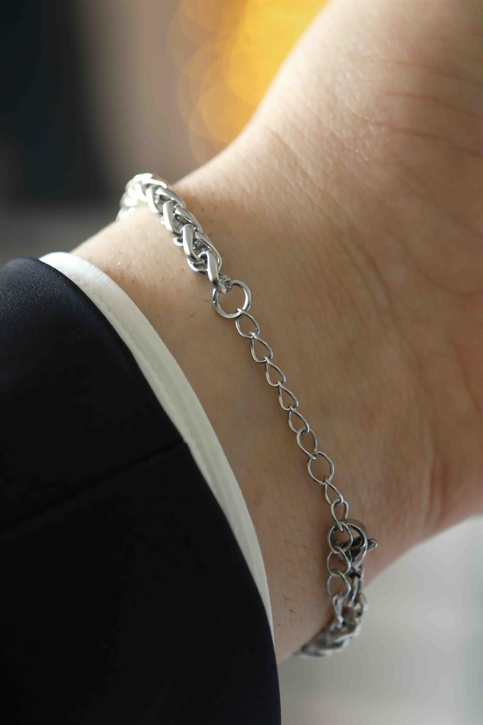 OXXY SILVER STEEL BRACELET