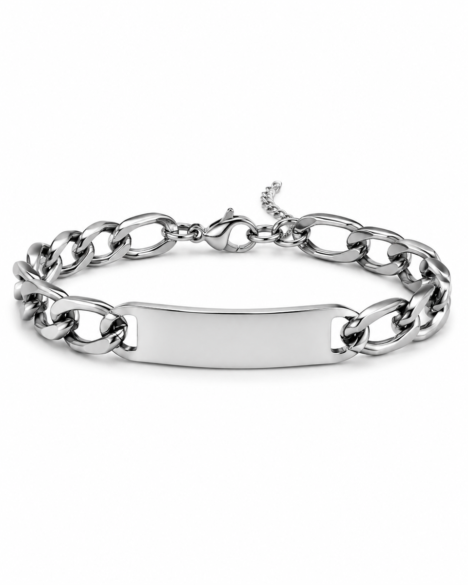 Personal Touch Chain Silver Çelik Bileklik 