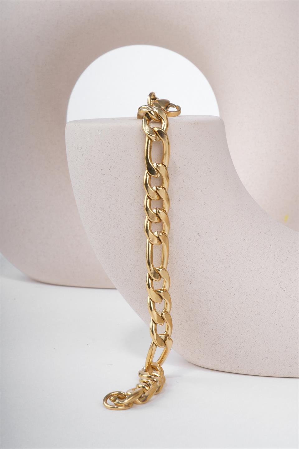 SALERNO GOLD STEEL BRACELET