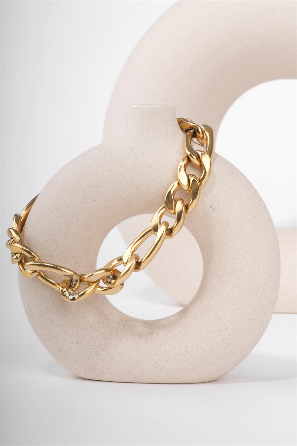 SALERNO GOLD STEEL BRACELET