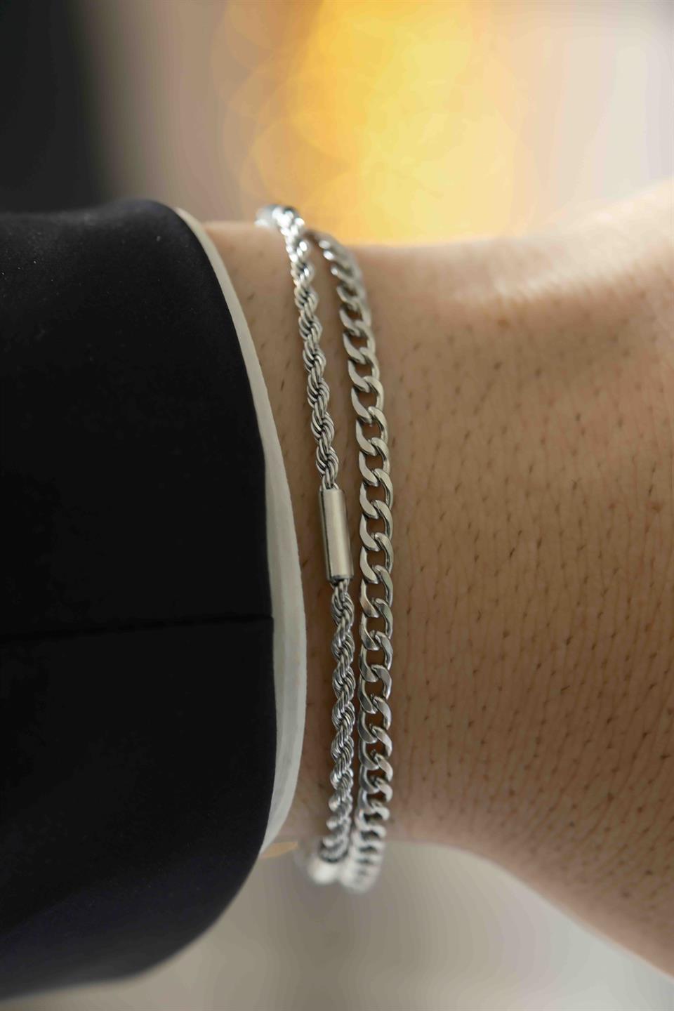 Spiral Touch Silver Çelik bileklik 