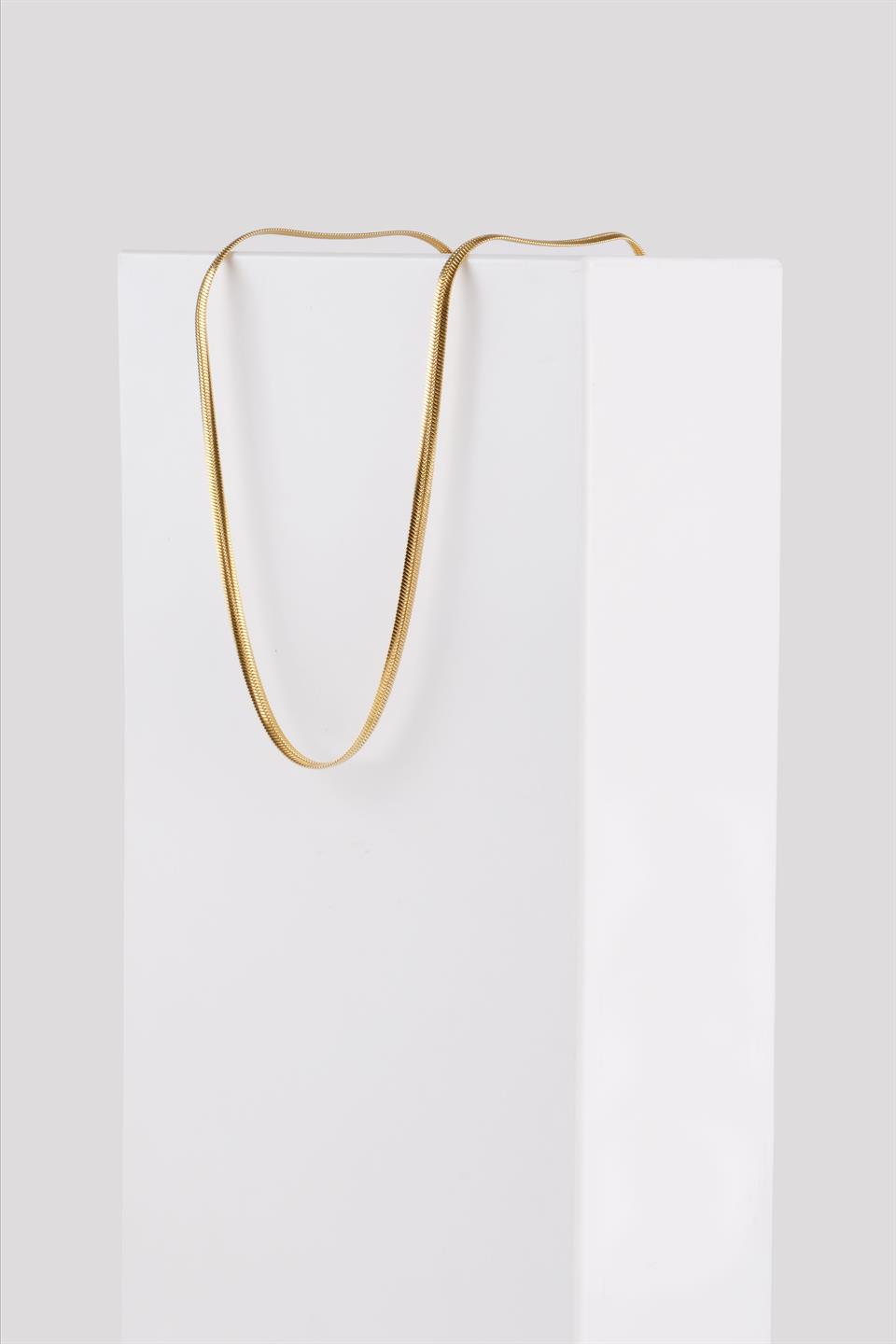 TERRA GOLD ÇELİK ZİNCİR KOLYE