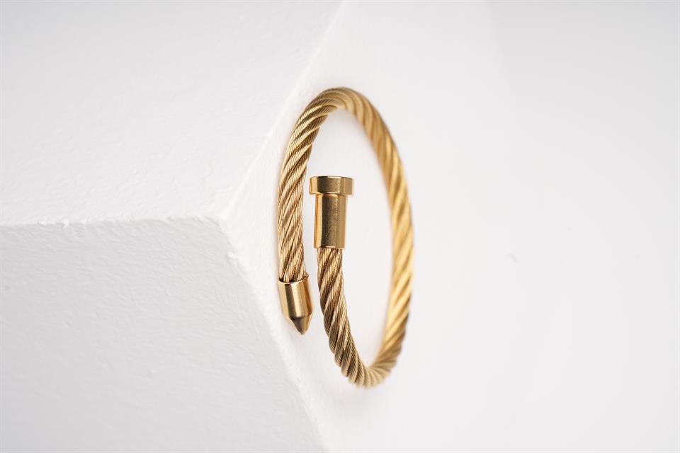 THICK MATEO GOLD ÇELİK BİLEKLİK 