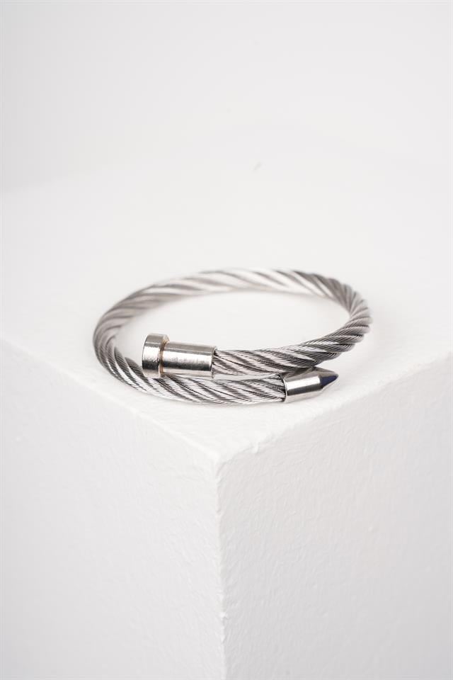 THICK MATEO SİLVER ÇELİK BİLEKLİK 