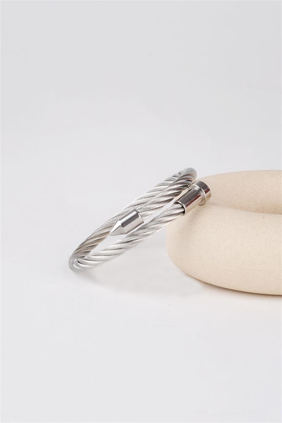 THICK MATEO SİLVER ÇELİK BİLEKLİK 