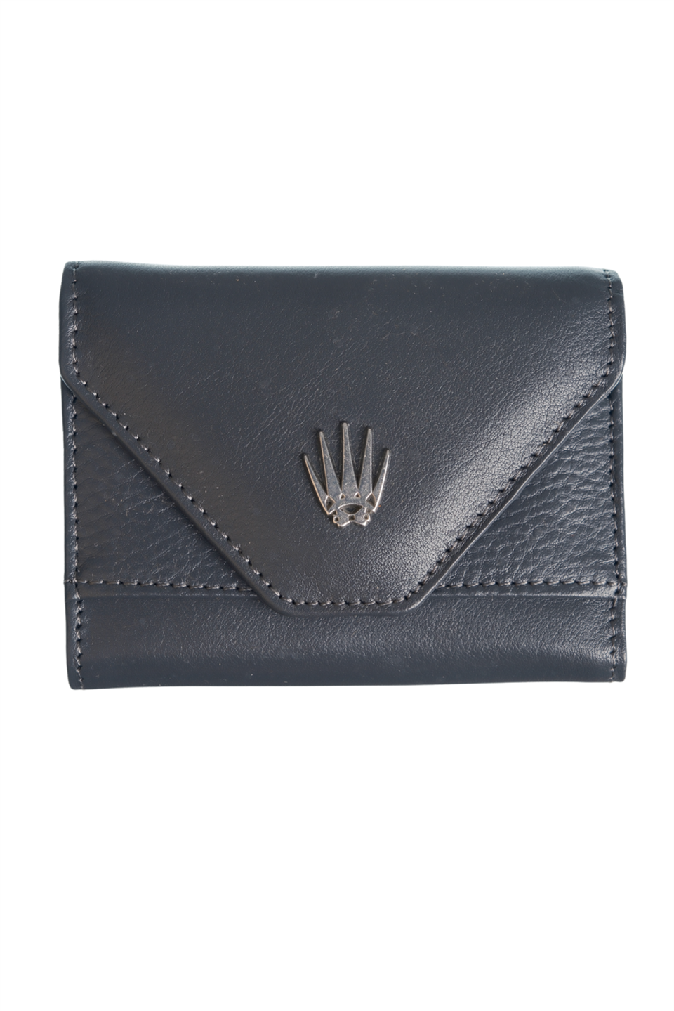 AKORDE GRİ HAKİKİ DERİ KARTLIK 