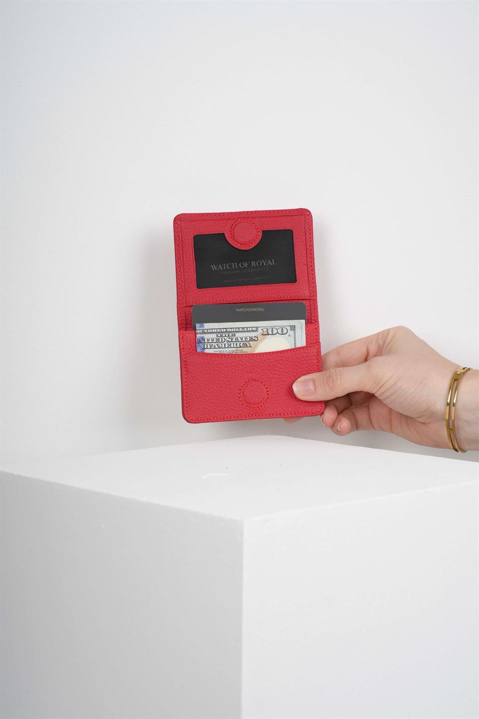 BERLIN RED HAKİKİ DERİ MINI CÜZDAN