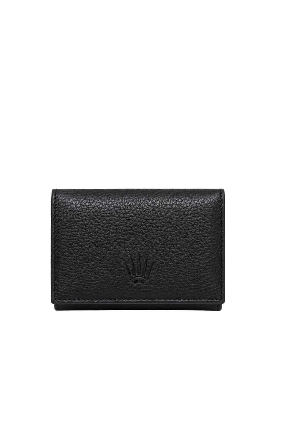 BERLIN FLAT BLACK HAKİKİ DERİ MINI CÜZDAN