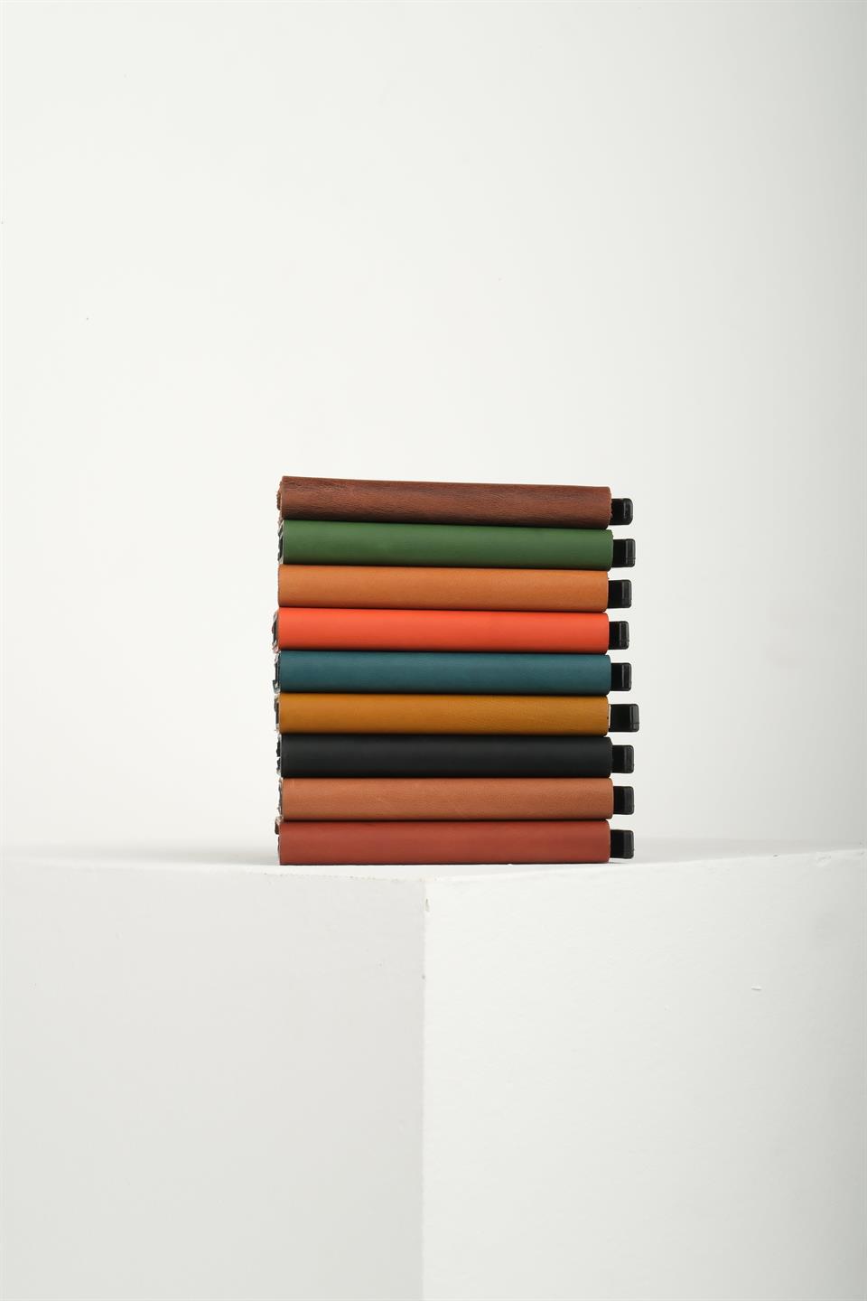 Cortex Slim Buttero Taba Hakiki Deri Bölmeli Kızaklı Mekanizmalı Kartlık