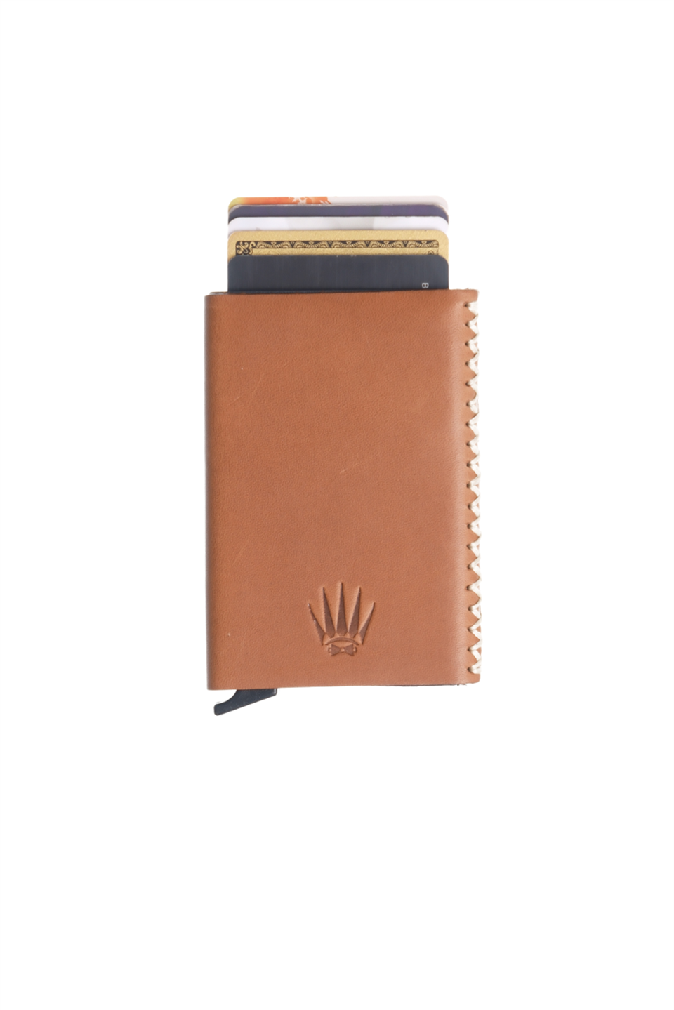 Cortex Slim Buttero Naturel Hakiki Deri Bölmeli Kızaklı Mekanizmalı Kartlık