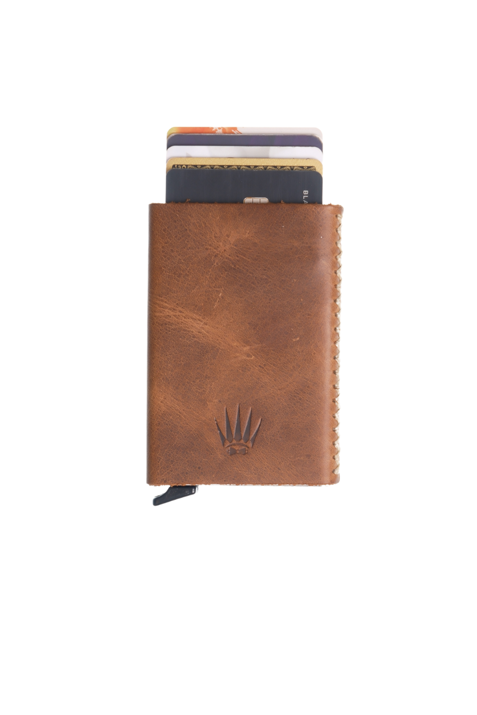 Cortex Slim Clot Taba Hakiki Deri Bölmeli Kızaklı Mekanizmalı Kartlık 