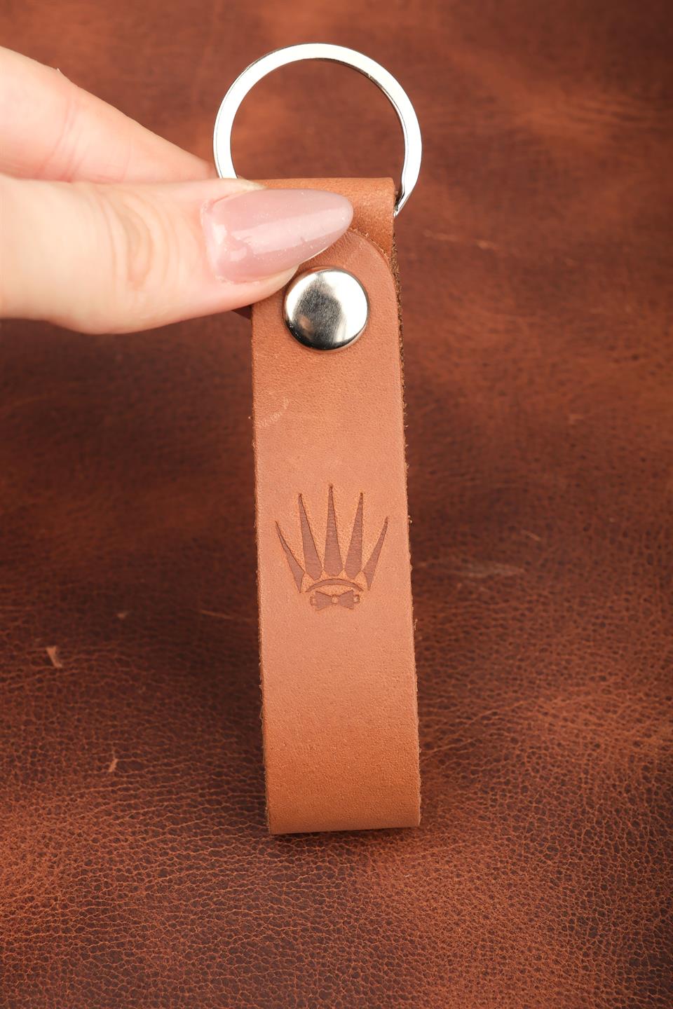 Hediye Seti Hakiki Deri Buttero Naturel Mekanizmalı Kartlık&Anahtarlık