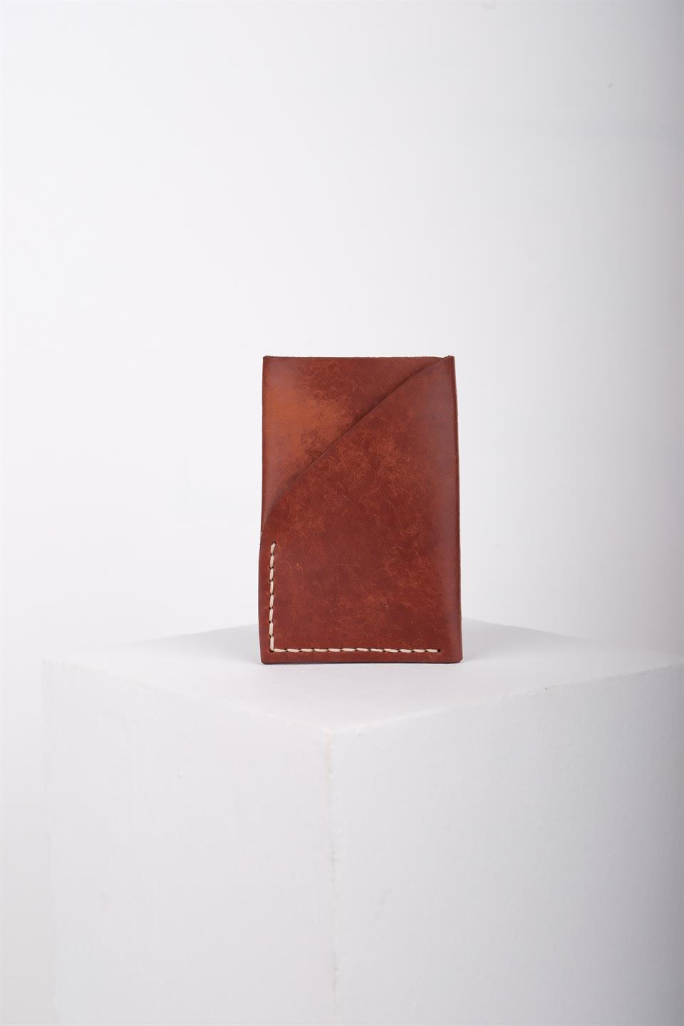 CARD HOLDER PUEBLO KAHVE HAKİKİ DERİ KARTLIK 