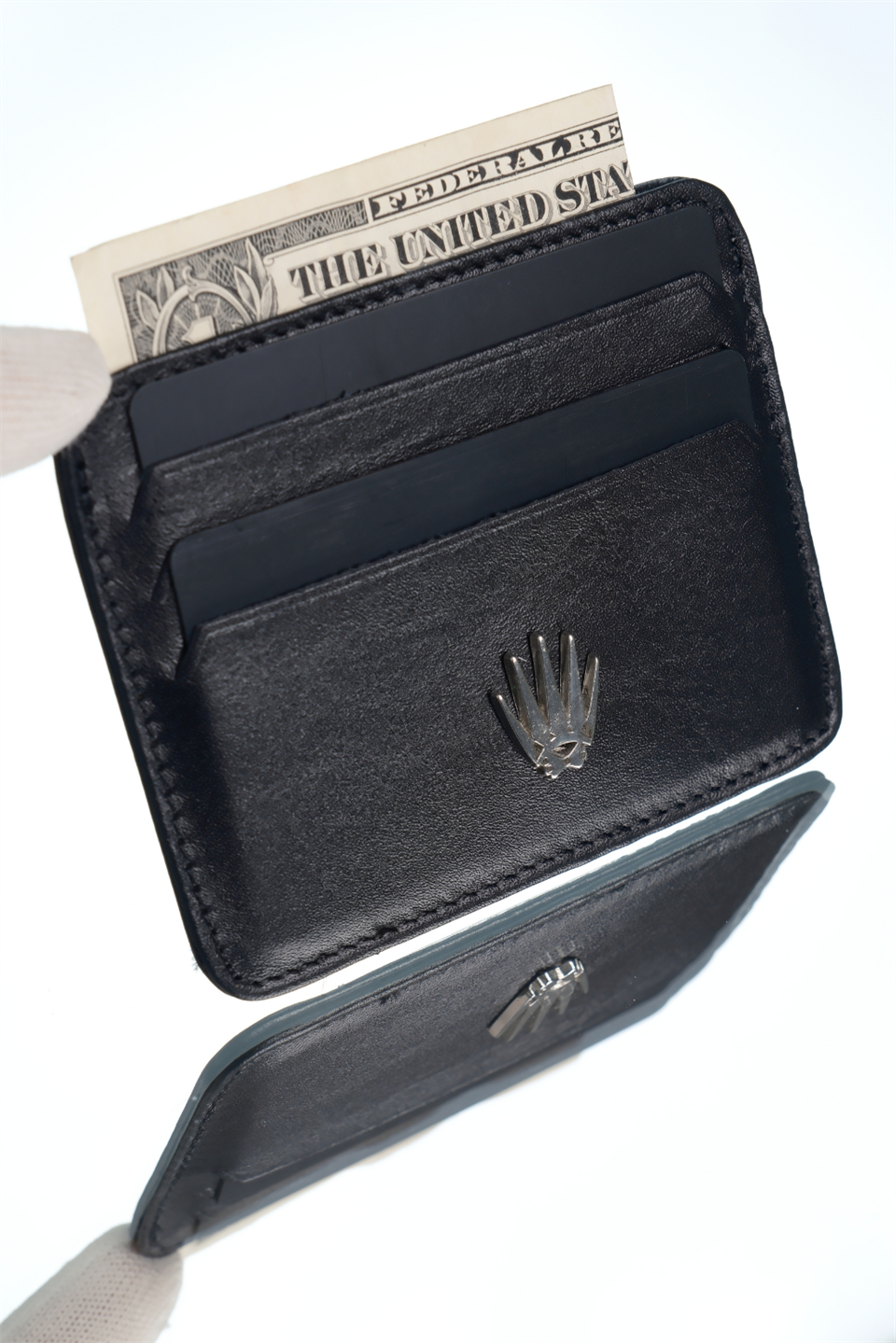 CARD HOLDER SİYAH HAKİKİ DERİ KARTLIK 