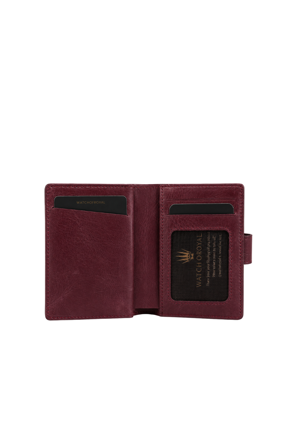 Helmond bordo Hakiki Deri Bölmeli Kızaklı Mekanizmalı Kartlık 