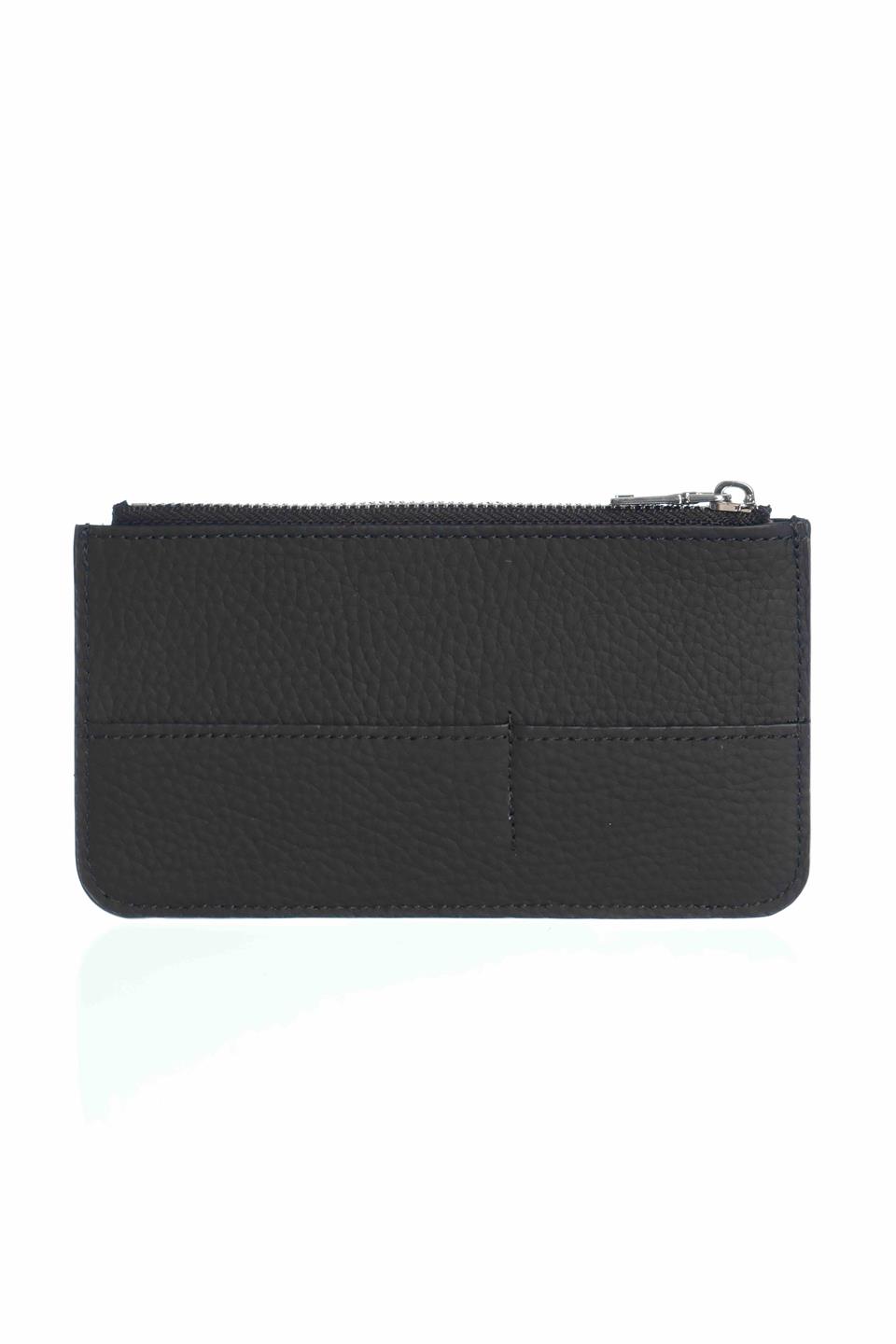 Lexis Siyah Hakiki Deri Fermuarlı Kartlık 