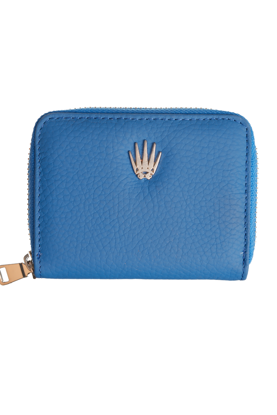 Lyon Mavi Hakiki Deri Cüzdan Kartlık 