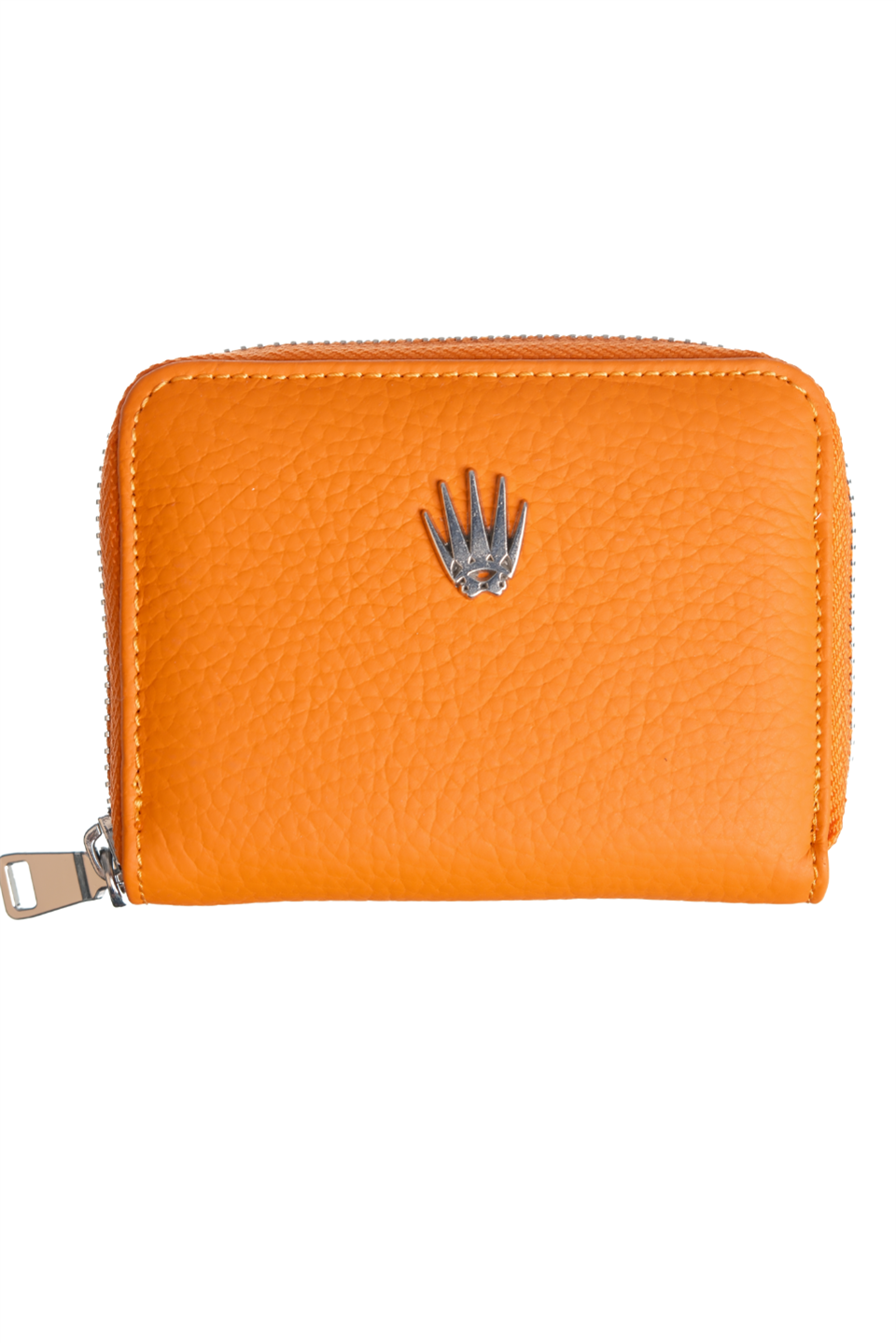 Lyon Turuncu Hakiki Deri Cüzdan Kartlık 