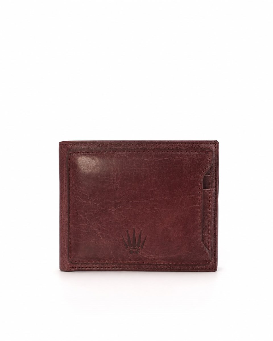 LIZBON CRAZY BURGUNDY GENUINE LEATHER WALLET