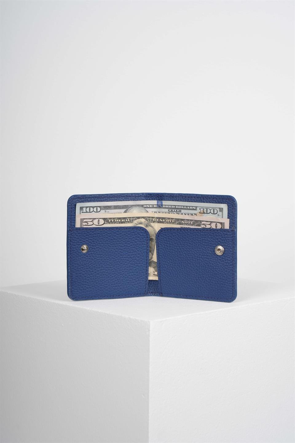 PAIR FLOTTER NAVYMAVİ SLIM HAKİKİ DERİ CÜZDAN