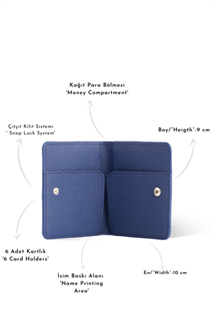 PAIR FLOTTER NAVYMAVİ SLIM HAKİKİ DERİ CÜZDAN