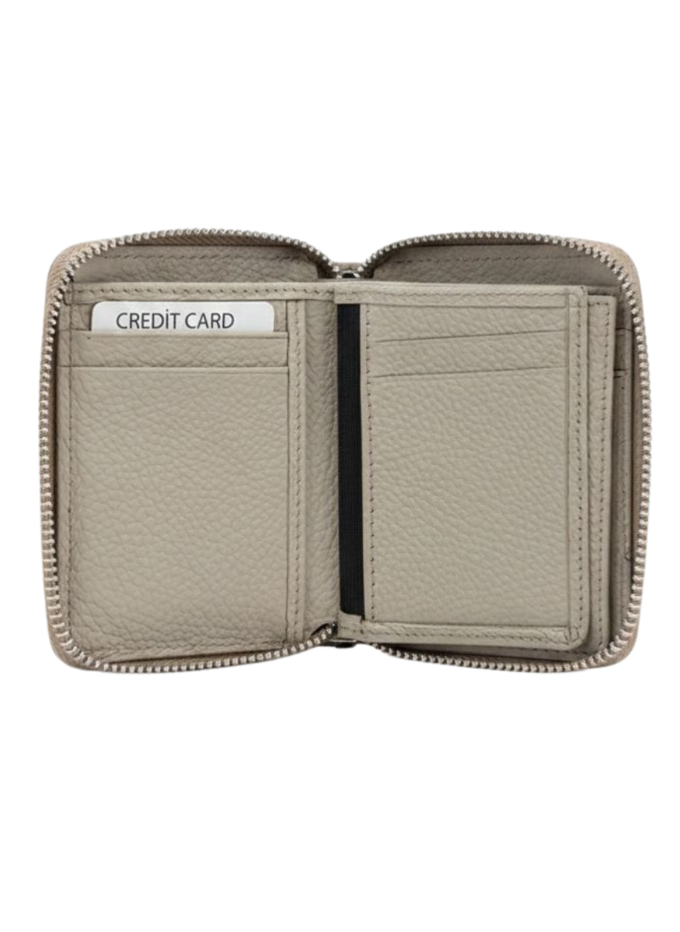 PETTY ZIPPER VİZON MİNİ CÜZDAN