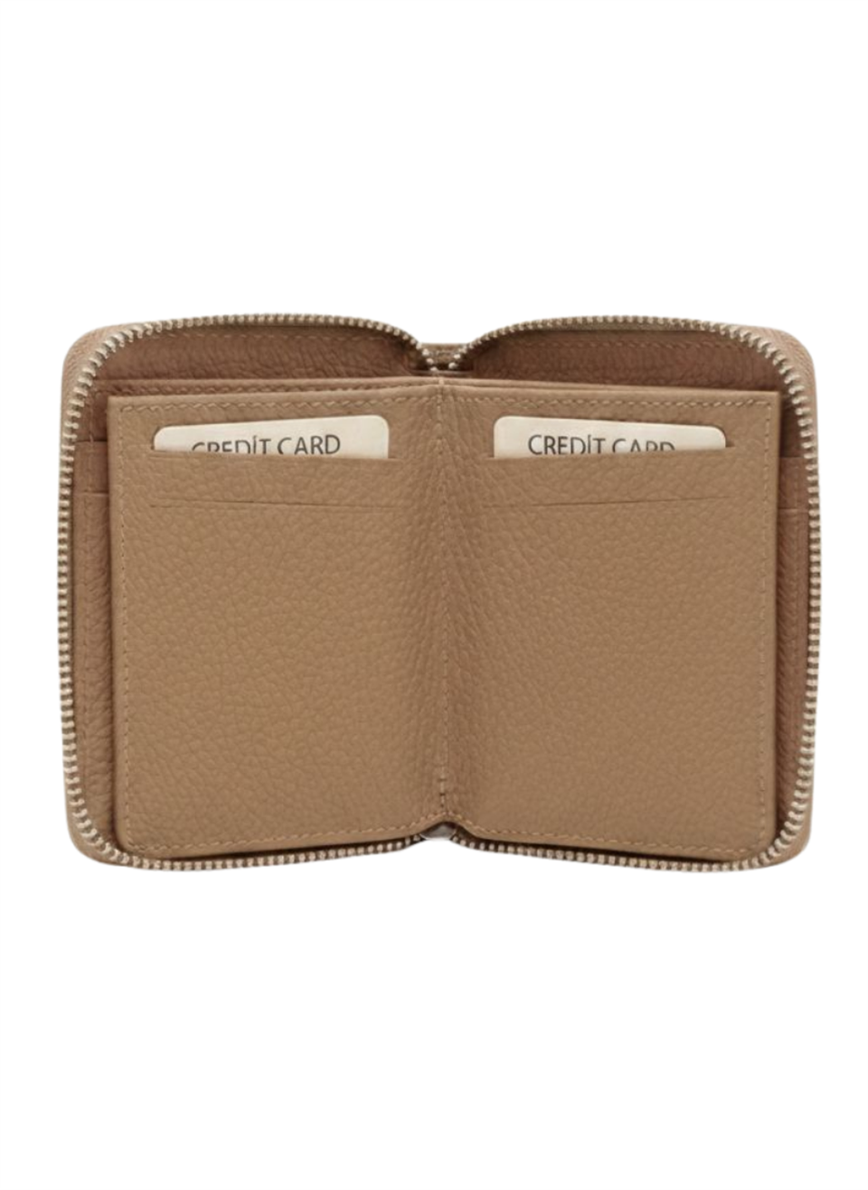 PETTY ZIPPER VİZON MİNİ CÜZDAN