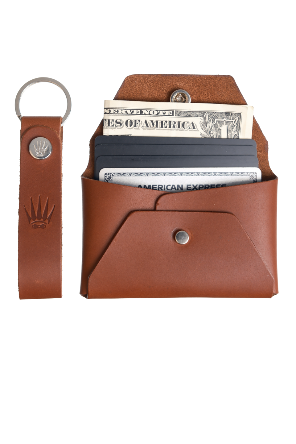 Hediye Seti Hakiki Deri Buttero Kiremit Cüzdan&Anahtarlık 