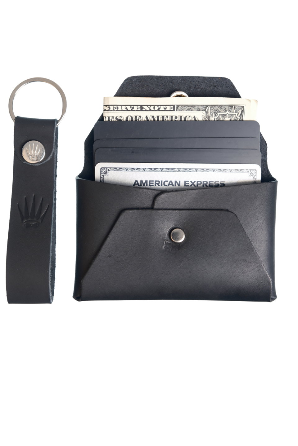 Hediye Seti Hakiki Deri Buttero Siyah Cüzdan&Anahtarlık 