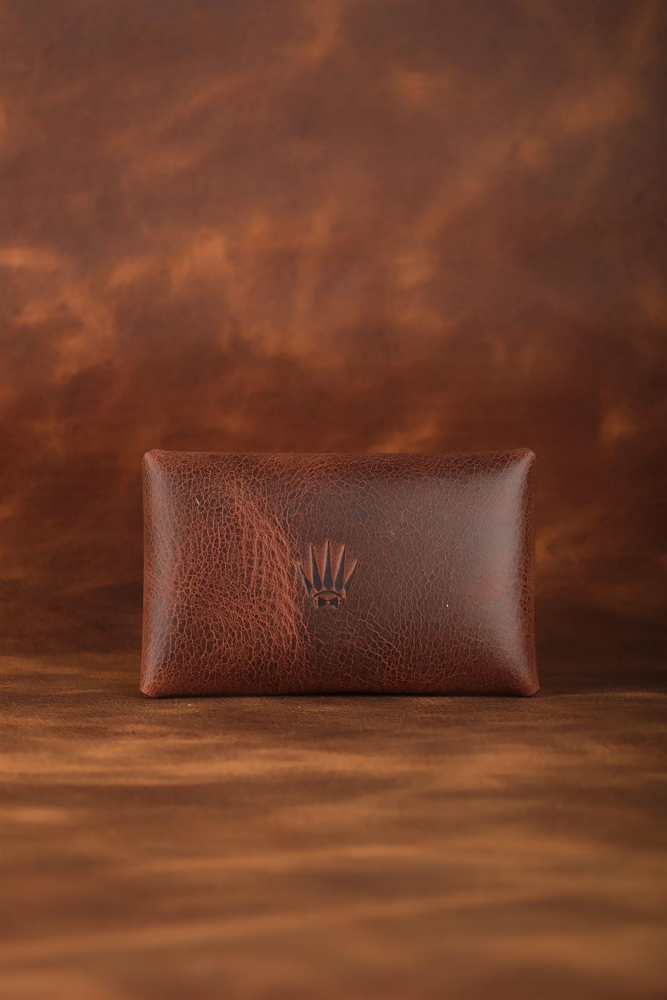 Clot Kahve Hakiki Deri Cüzdan Kartlık SecureVault