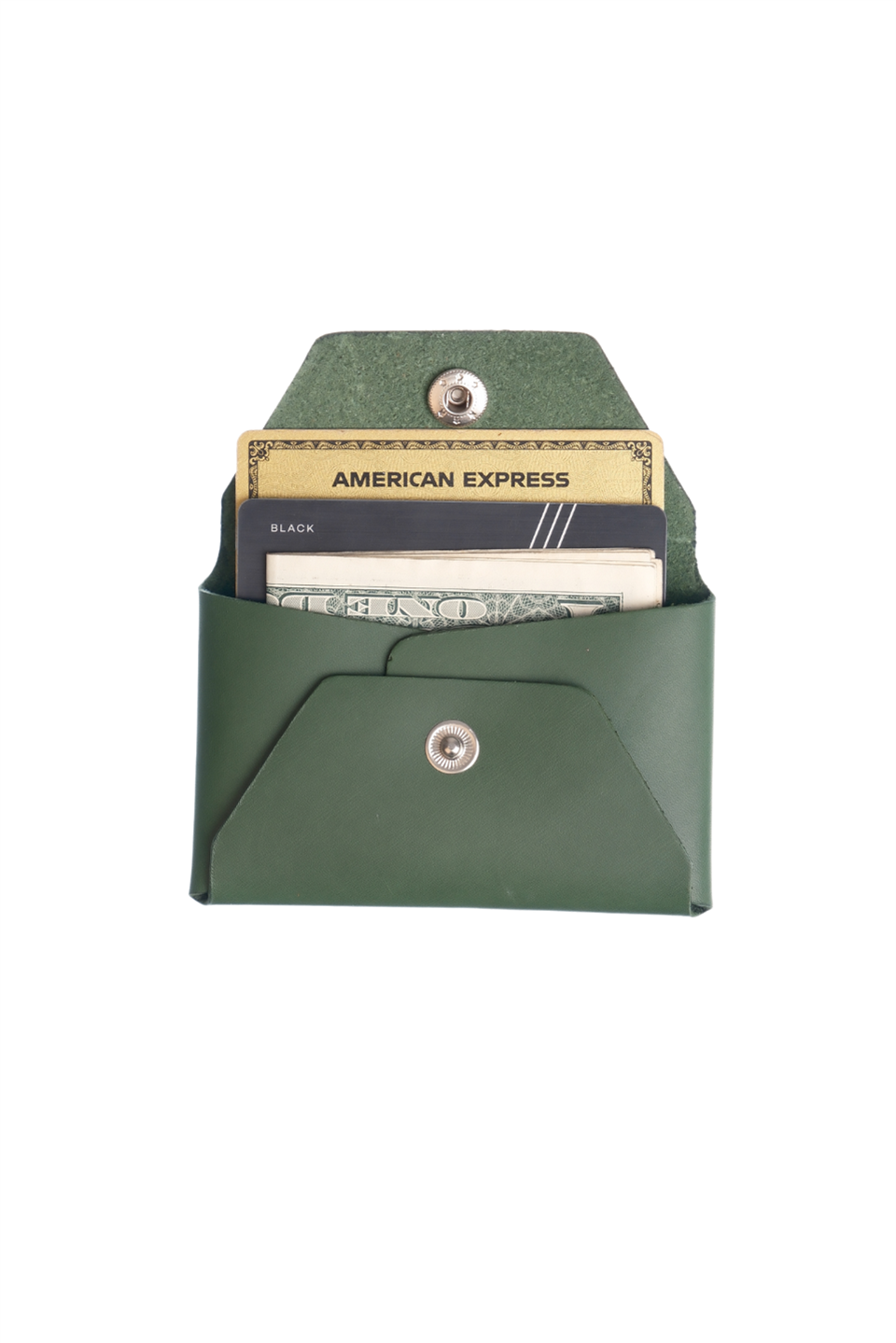 Buttero Yeşil Hakiki Deri Cüzdan Kartlık SecureVault