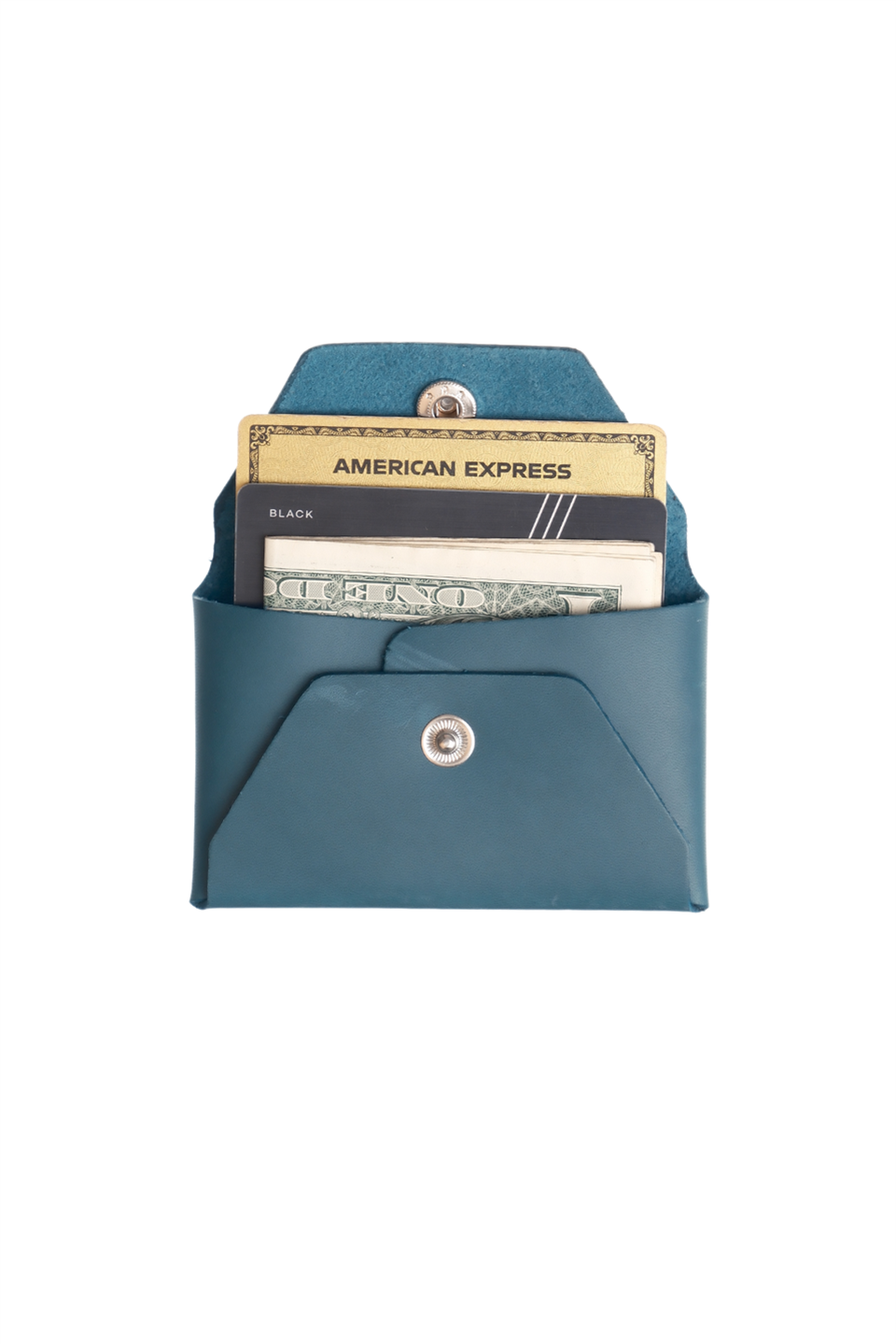 Buttero Mavi Hakiki Deri Cüzdan Kartlık SecureVault