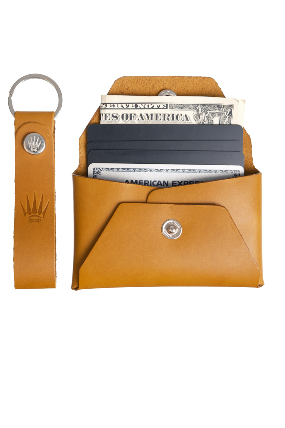 Hediye Seti Hakiki Deri Buttero Camel Cüzdan&Anahtarlık 